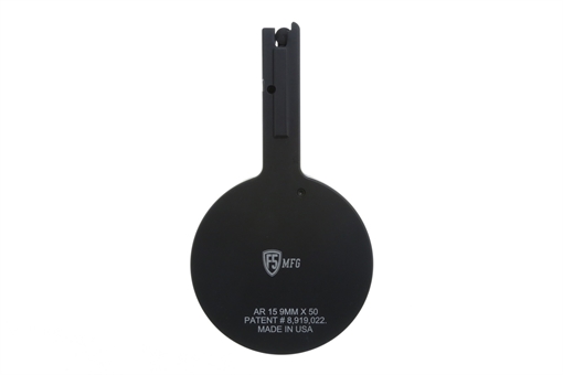 Picture of F5 MFG Colt Pattern AR9 9mm 50 Round Drum Magazine - Black F5-AR9-BLK