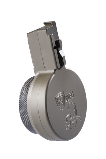 Picture of F5 MFG CZ Scorpion 9mm 50 Round Drum Magazine - OD Green F5-EVO9MM-OD