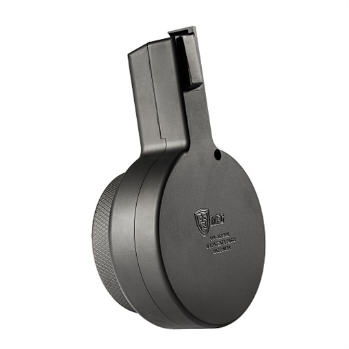 Picture of F5 MFG KP9 and KR9 9mm 50 Round Billet Aluminum Drum Magazine - Armor Black F5-KP9AK9-BLK