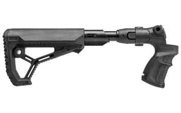 Picture of F.A.B. Defense M4, Folding Buttstock, Shock Absorber, Fits Mossberg 500, Black FX-AGMF500FKSB