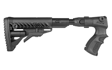 Picture of F.A.B. Defense M4, Folding Buttstock, Shock Absorber, Fits Remington 870, Black FX-AGRF870FKSB