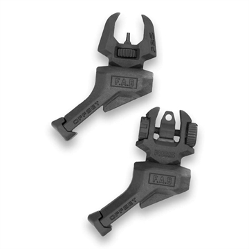 Picture of FAB Defense FRBS Offset Rifle Sights Kit Black LH fx-frbsoslhb