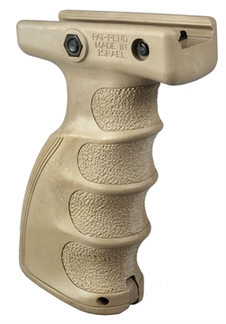 Picture of FAB Defense AG-44S Quick Release Ergonomic Foregrip Compatible w/Mil-STD Picatinny Rail Flat Dark Earth Reinforced Polymer FXAG44ST