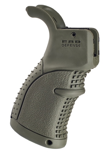 Picture of FAB Defense AG-43 Rubberized Pistol Grip for M16/M4/AR-15 Olive Drab Green FXAGR43G