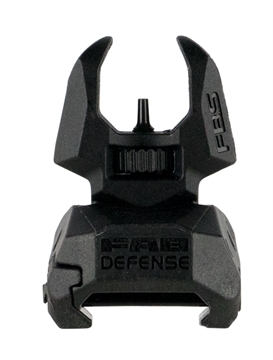 Picture of FAB Defense Front Back-Up Sight for AR-15/ M16/ M4 Low Folded Profile Spring-Locked Deployment Black Polymer & Metal FXFBS