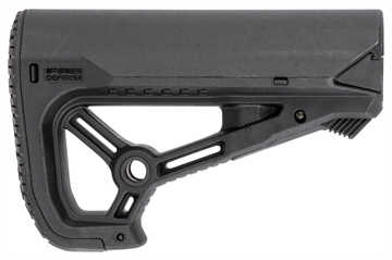 Picture of F.A.B. Defense GL-Core S AR-15 Buttstock, Small and Compact Design, Fits Mil-Spec And Commercial Tubes, Black FX-GLCORES FXGLCORES