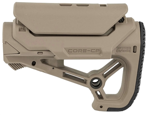 Picture of F.A.B. Defense GCCP, AR-15 Buttstock, Small and Compact Design, Cheek Rest Included, Fits Mil-Spec And Commercial Tubes, Flat Dark Earth FX-GLCORESCPT FXGLCORESCPT