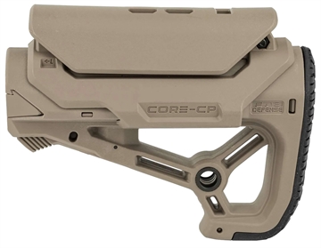 Picture of F.A.B. Defense GCCP, AR-15 Buttstock, Small and Compact Design, Cheek Rest Included, Fits Mil-Spec And Commercial Tubes, Flat Dark Earth FX-GLCORESCPT FXGLCORESCPT