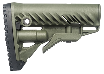 Picture of FAB Defense GLR-16 Buttstock for AR-15/ M16/ M4 OD Green Polymer FXGLR16G