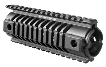 Picture of FAB Defense NFR Quad Rail for Carbine Length M16 1913 Mil-Spec Picatinny Rails Black Anodized Aluminum FXNFR