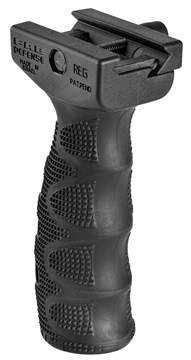 Picture of FAB Defense REG Ergonomic Rubberized Tactical Foregrip w/Waterproof Storage Compartment Black Latex & Reinforced Polymer FXREGB