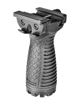 Picture of FAB Defense RSG Stout Grip Ribbed Black Polymer with Rubber Overmold FXRSGB