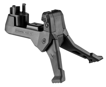 Picture of FAB Defense TAR-Podium Quick Deployment Bipod for TAR 21 Models Black Reinforced Polymer FXTARPODB