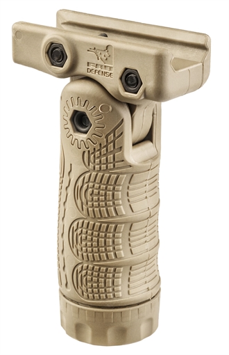 Picture of FAB Defense T-FL Vertical Folding Foregrip 7 Position Flat Dark Earth Fiberglass Reinforced Polymer FXTFLT