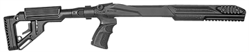 Picture of FAB Defense UAS-R Precision Stock Conversion Kit for Ruger 10/22 Left Side Folding w/Adjustable Cheekrest Matte Black Fiberglass Reinforced Polymer FXUASR1022B