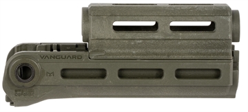Picture of FAB Defense Vanguard Handguard for AK-47/ AK-74/ AKM M-Lok Rail System 6.41" OAL OD Green Polymer FXVANAKG