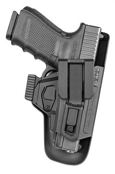 Picture of FAB Defense Scorpus Covert IWB Black Polymer Belt Clip Compatible w/Glock 17/19/23/32 Belt 1.50-1.75" Wide Right Hand SCCG9B