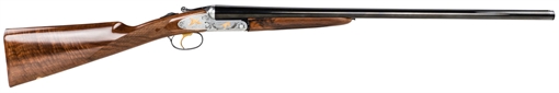 Picture of F.A.I.R. Iside De Luxe Prestige 16 Gauge 2rd 2.75" 28" Blued Barrel, Steel Receiver w/Silver Engraved Metal Finish, Walnut Stock, Gold Trigger FRISPRDL1628