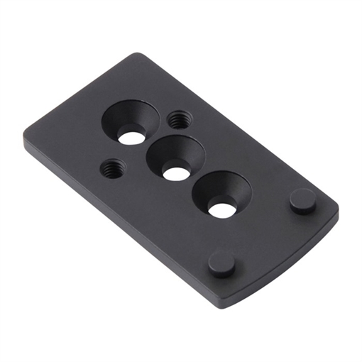 Picture of Unity Tactical FAST, Offset Optic Mounting Plate, 2.05" Optical Height, Compatible with UNITY LPVO Mount and Adapter, DPP Pro Footprint, Anodized Finish, Black FST-SOPD