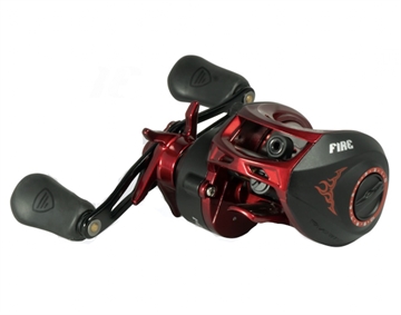 Picture of FAVORITE FISHING USA, LLC FIRE STICK CASTING REEL, RED/BLACK, 6.4:1 RIGHT FS100NGR