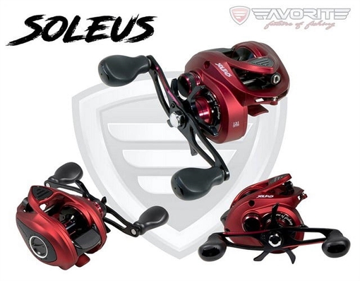 Picture of FAVORITE FISHING USA, LLC SOLEUS CASTING REEL, RED, 6.6:1, RIGHT SLSR6R