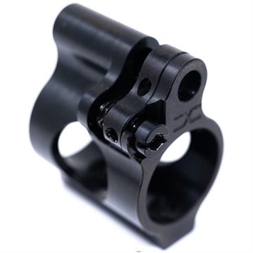 Picture of Faxon Firearms Adjustable Gas Block, Fits AR-15 Barrels, .625" ID, Matte Finish, Black GBA-LP-625-3