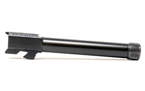 Picture of Faxon Firearms Duty Series, 1:10 Twist Barrel, 9MM, Fits Glock 17, Gen 2-5, Threaded 1/2X28, Nitride Finish, Black GA910N17NGQ-T