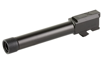 Picture of Faxon Firearms Duty Series, 1:10 Twist Barrel, 4.5", 9MM, Fits Glock 19, Gen 2-5/19X/45, Threaded 1/2X28, Nitride Finish, Black GA910N19NGQ-T GA910N19NGQT