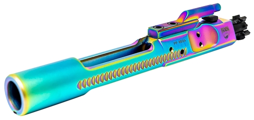 Picture of Faxon Firearms Bolt Carrier Group, 5.56NATO, Fits AR-15, Chameleon PVD Coated Bolt Carrier and Gas Key, Salt Bath Nitrided Bolt, Black FF556BCGCNITRIDE-NCR FF556BCGCNITRIDENCR