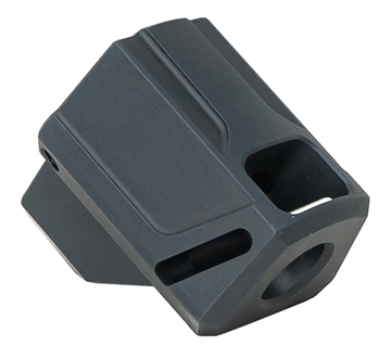 Picture of Faxon Firearms EXOS-515, Compensator, 9MM, Fits SIG P320F, Anodized Finish, Black FF-P-A-COMP-DS-S-01 FFPACOMPDSS01