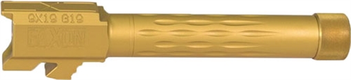 Picture of FAXON FITS GLOCK 19 BARREL 9MM FLAME FLUTED THREADED TIN GB910N19LGQ-T-TiN