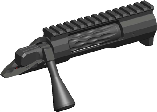 Picture of Faxon Firearms FX-7, Short Action, .478 Bolt Face, 416 Stainless Steel Construction, DLC Finish, Black FX700SA-308-01