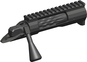 Picture of Faxon Firearms FX-7, Short Action, .478 Bolt Face, 416 Stainless Steel Construction, DLC Finish, Black FX700SA-308-01
