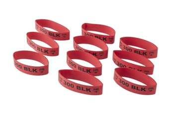Picture of Faxon Firearms Magazine Marker Bands 300 Blackout Fits AR-15 Red Silicone 10 Pack FX300MB