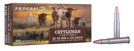 Picture of Federal x Henry Cattleman Edition rifle Ammunition 30-30 Win 150gr SP 2390 fps 20/ct LG3030CATT