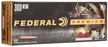 Picture of Federal Premium 300WSM 180gr Swift Scirocco II 20 Per Box/10 Case P300WSMSS1