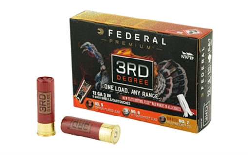 Picture of Federal Federal Premium Turkey Third Degree Shotgun Ammo 12 ga. 3 in. 1 3/4 oz. 5,6,7 Shot 5 rd. PTDX157 567 PTDX157567