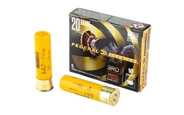 Picture of Federal Federal Premium Turkey Third Degree Shotgun Ammo 20 ga. 3 in. 1 7/16 oz. 5,6,7 Shot 5 rd. PTDX258 567 PTDX258567