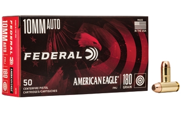 Picture of Federal American Eagle Handgun 10mmAuto 180gr Full Metal Jacket 50 Per Box/20 Case AE10A