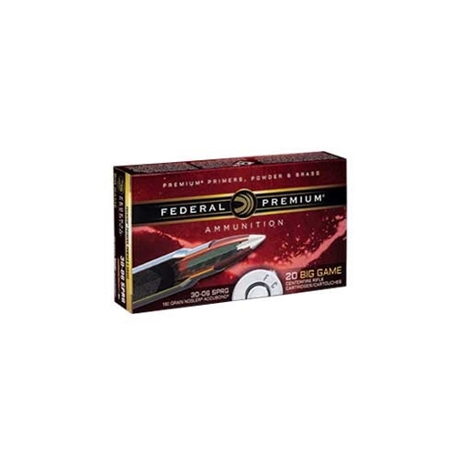 Picture of Federal FED AMMO 30-06 180 GR VITAL-SHOK 20/BX P3006A1