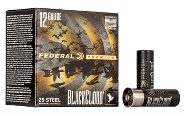 Picture of Federal Premium, Black Cloud FS Steel with Flightcontrol Flex Wad, 12 Gauge 3", #3, 1 1/4oz, Steel Shot, 25 Round Box PWBX1423