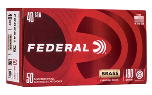Picture of Federal Champion Training 40S&W 180gr Full Metal Jacket 50 Per Box/20 Case WM5223
