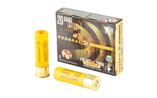 Picture of FEDERAL PREMIUM FREIGHT TRAIN COPPER SABOT SLUG AMO 20GA 2-3/4 275GR 5RD (10 BOX CASE) P208 FT P208FT
