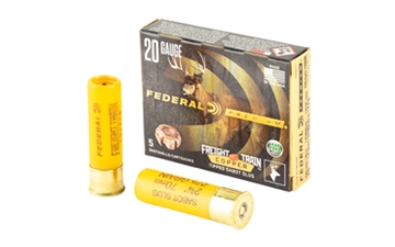Picture of FEDERAL PREMIUM FREIGHT TRAIN COPPER SABOT SLUG AMO 20GA 2-3/4 275GR 5RD (10 BOX CASE) P208 FT P208FT