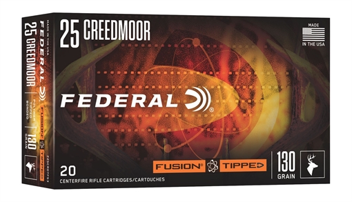 Picture of FEDERAL FUSION 25 CM 130GR FUSION TIPPED 20RD 10BX/CS F25CRDTFS3