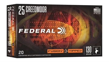 Picture of FEDERAL FUSION 25 CM 130GR FUSION TIPPED 20RD 10BX/CS F25CRDTFS3