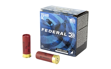 Picture of Federal Game Load, Heavy Field Load, 12 Gauge, 2.75", #7.5 , 3 1/4 Dram, 1 1/4 oz, Shot, 25 Round Box H12575