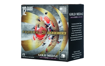 Picture of Federal Federal Premium, Gold Medal, 12 Gauge, 2.75" Chamber, #7.5 Shot, 1 Ounce, 25 Round Box GMT12175