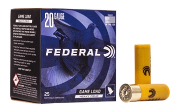 Picture of Federal Game-Shok Heavy Field Load 20 ga 2 3/4" 2 1/2 dr 1 oz #6 1165 fps - 25/box H202 6 H2026