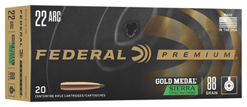 Picture of FEDERAL GOLD MEDAL 22ARC 88GR TIPPED MATCHKING 20RD 10BX/CS GM22ARCTMK2